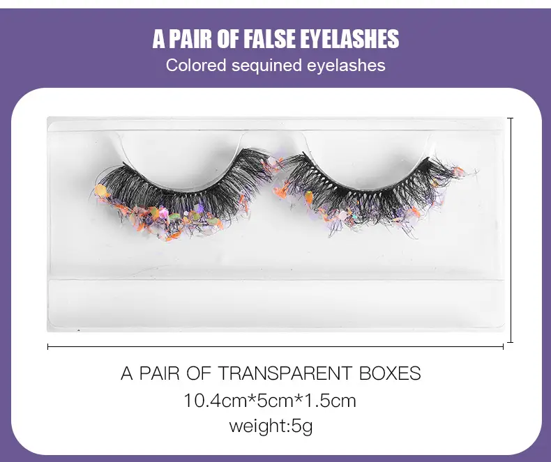 False Eyelashes Velvet Glitter Black Night-04 — feature 3