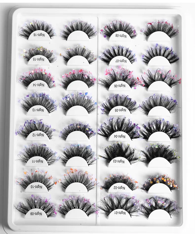 False Eyelashes Velvet Glitter Black Night-04 — feature 4
