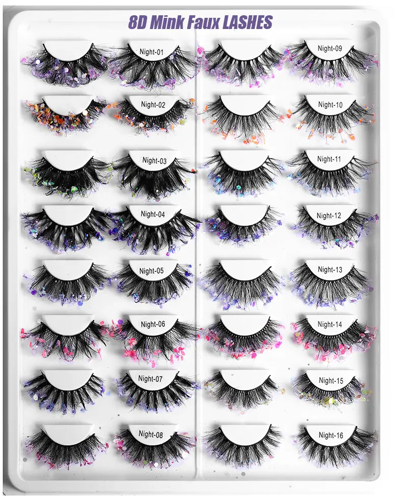 False Eyelashes Velvet Glitter Black Night-04 — feature 6