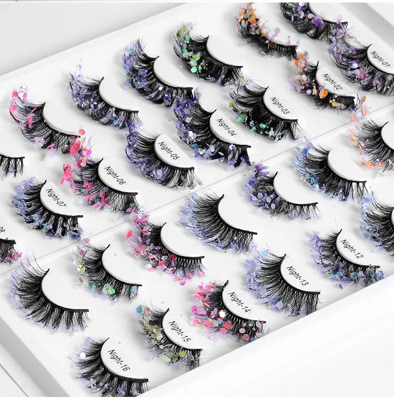 False Eyelashes Velvet Glitter Black Night-04 — feature 7