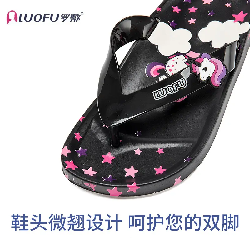 Cute Cartoon Flip-Flops for Kids Summer Wear