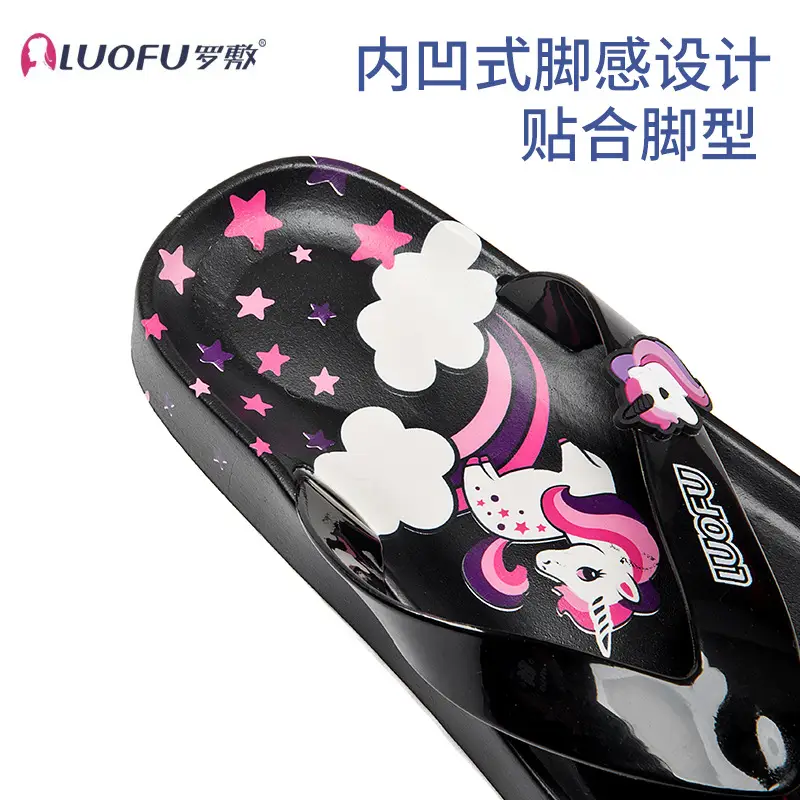 Cute Cartoon Flip-Flops for Kids Summer Wear