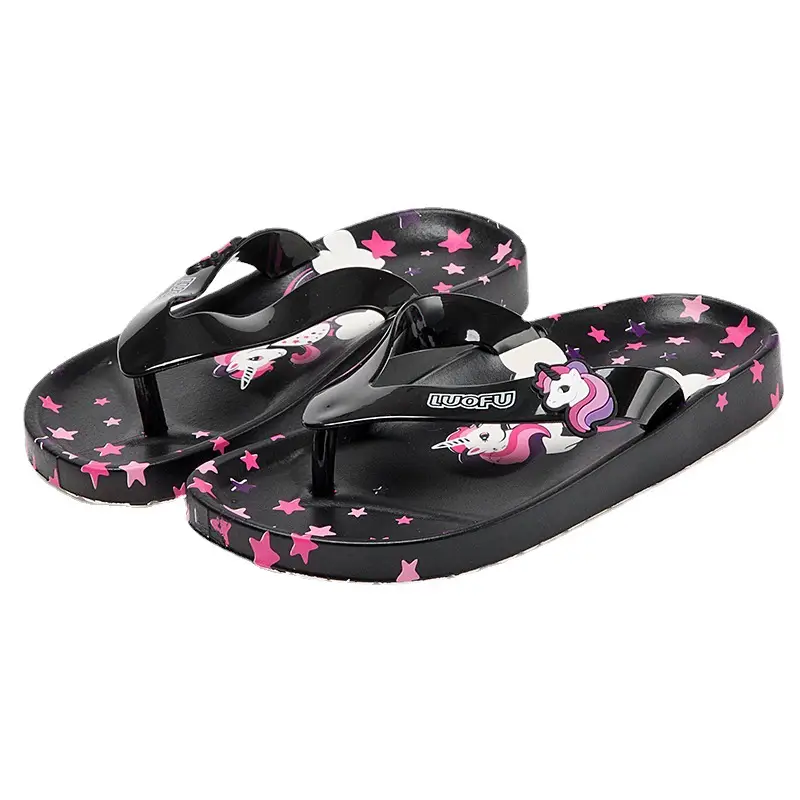 Cute Cartoon Flip-Flops for Kids Summer Wear