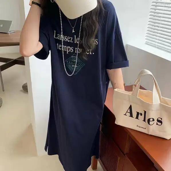 White Long Sleeve T-Shirt Dress Summer 2025 — feature 6