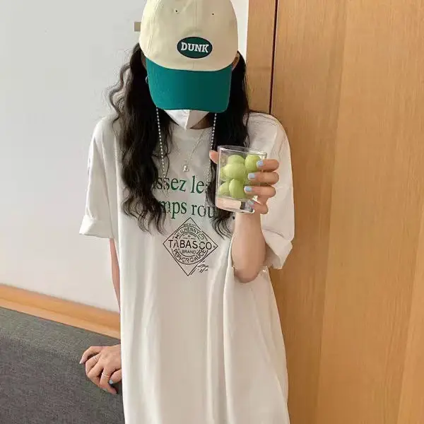 White Long Sleeve T-Shirt Dress Summer 2025 — feature 9