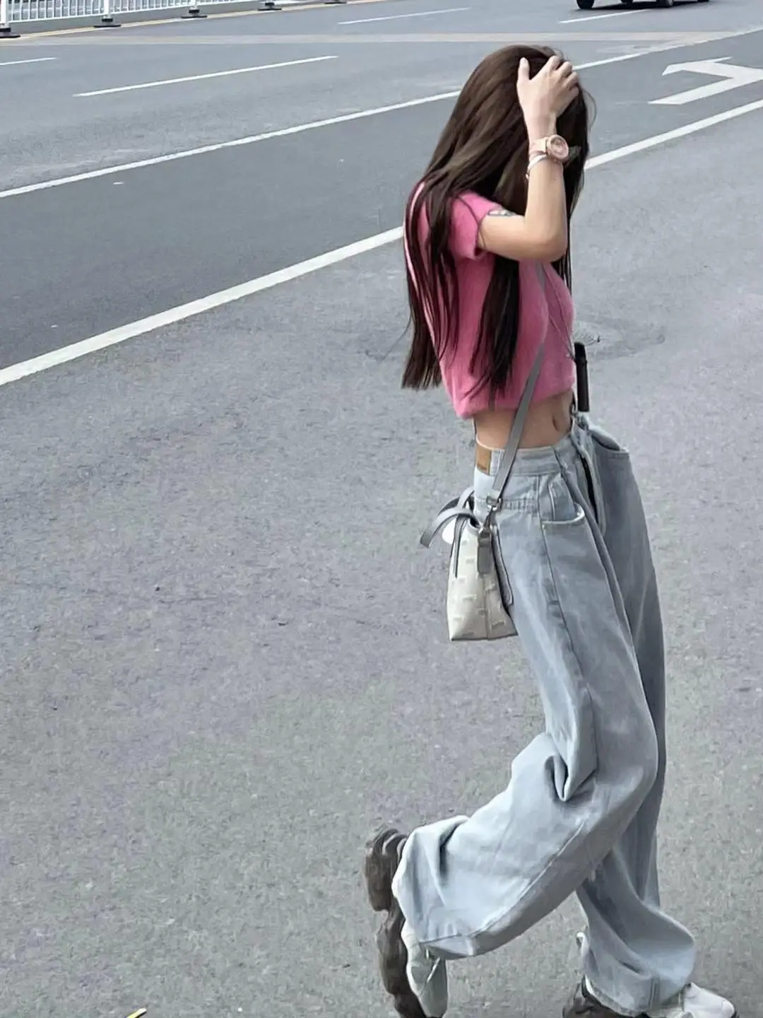 Women's 2022 Wide-leg Jeans High Waist Slimming Pants — feature 8