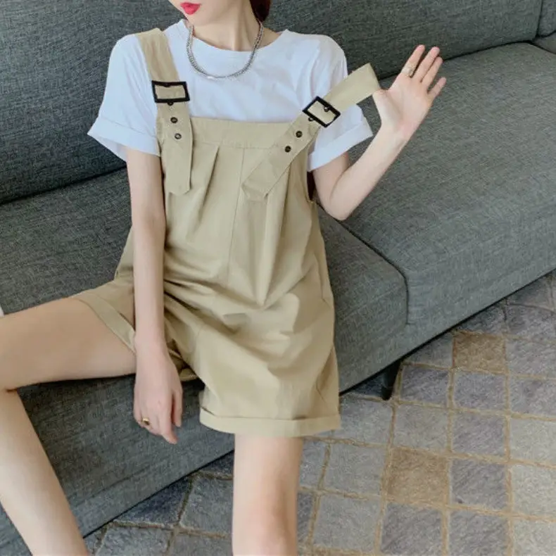 Pink High-Waist Overalls for Girls Student Style — feature 20