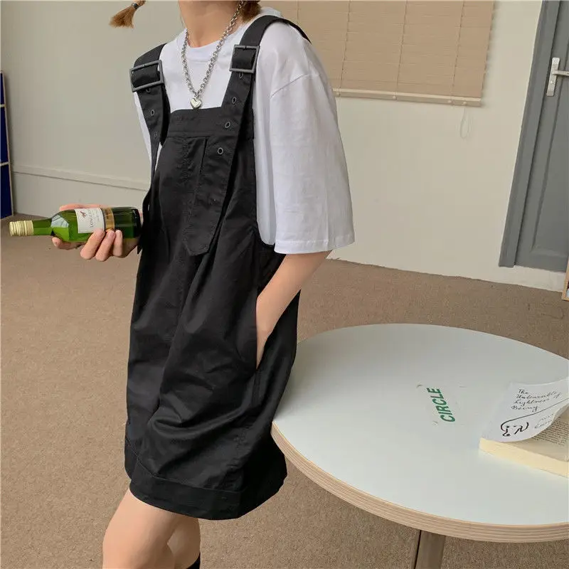 Pink High-Waist Overalls for Girls Student Style — feature 21
