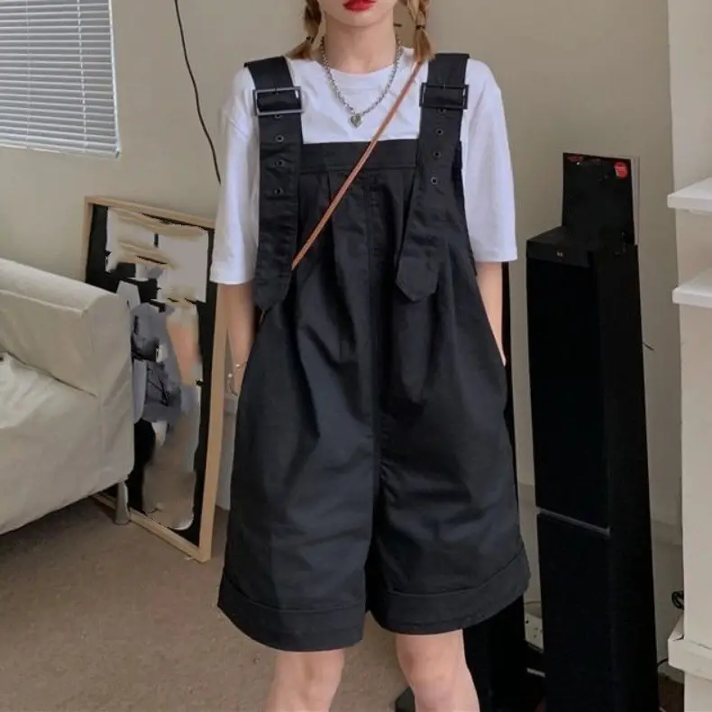 Pink High-Waist Overalls for Girls Student Style — feature 22