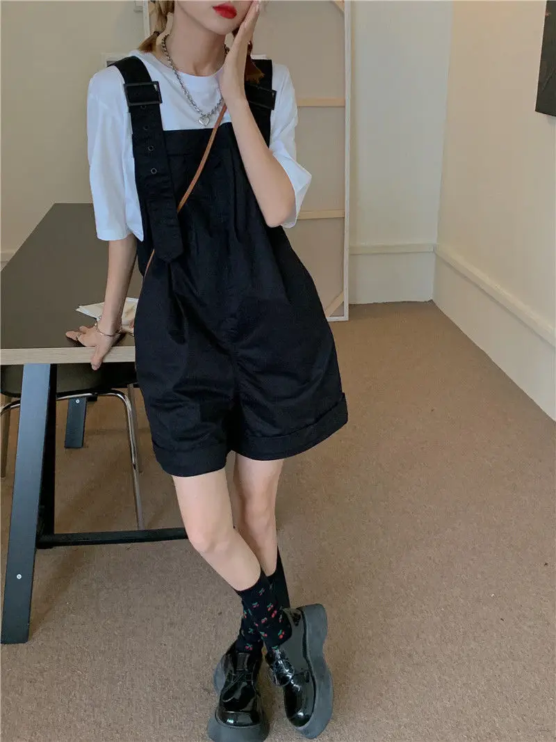 Pink High-Waist Overalls for Girls Student Style — feature 25