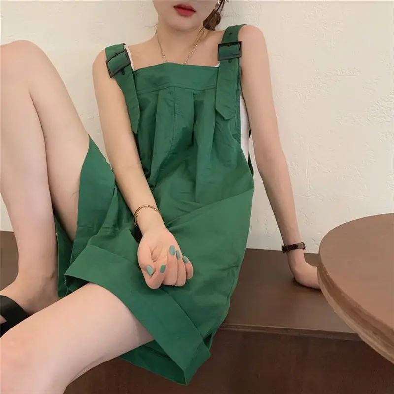 Pink High-Waist Overalls for Girls Student Style — feature 43