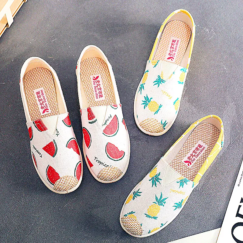Women's Ethnic Patterned Slip-On Shoes Spring Autumn Soft Sole Canvas - Image 22