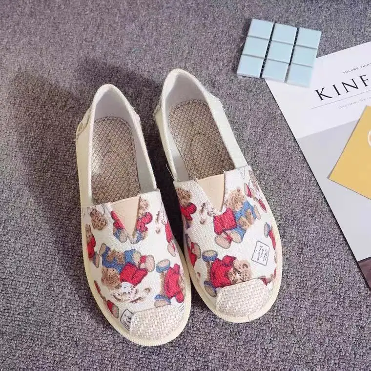 Women's Ethnic Patterned Slip-On Shoes Spring Autumn Soft Sole Canvas - Image 11