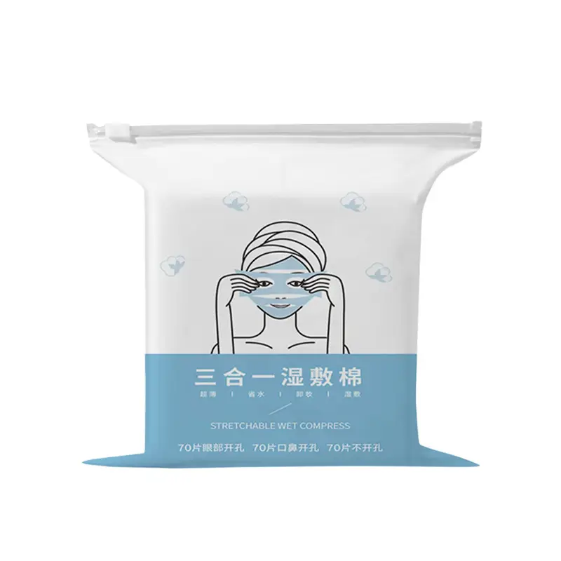 Stretchable Wet Compress Eye Makeup Cotton Sheet - Image 18