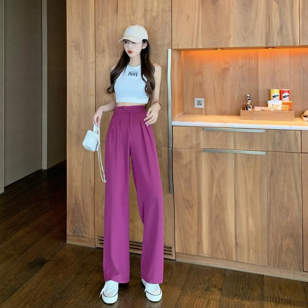 Women's High-Waisted Slimming Trousers 2026 Spring — feature 10