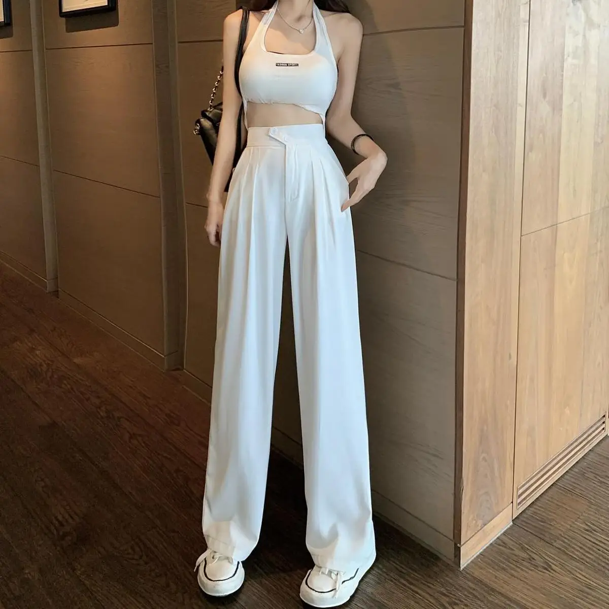 Women's High-Waisted Slimming Trousers 2026 Spring — feature 24