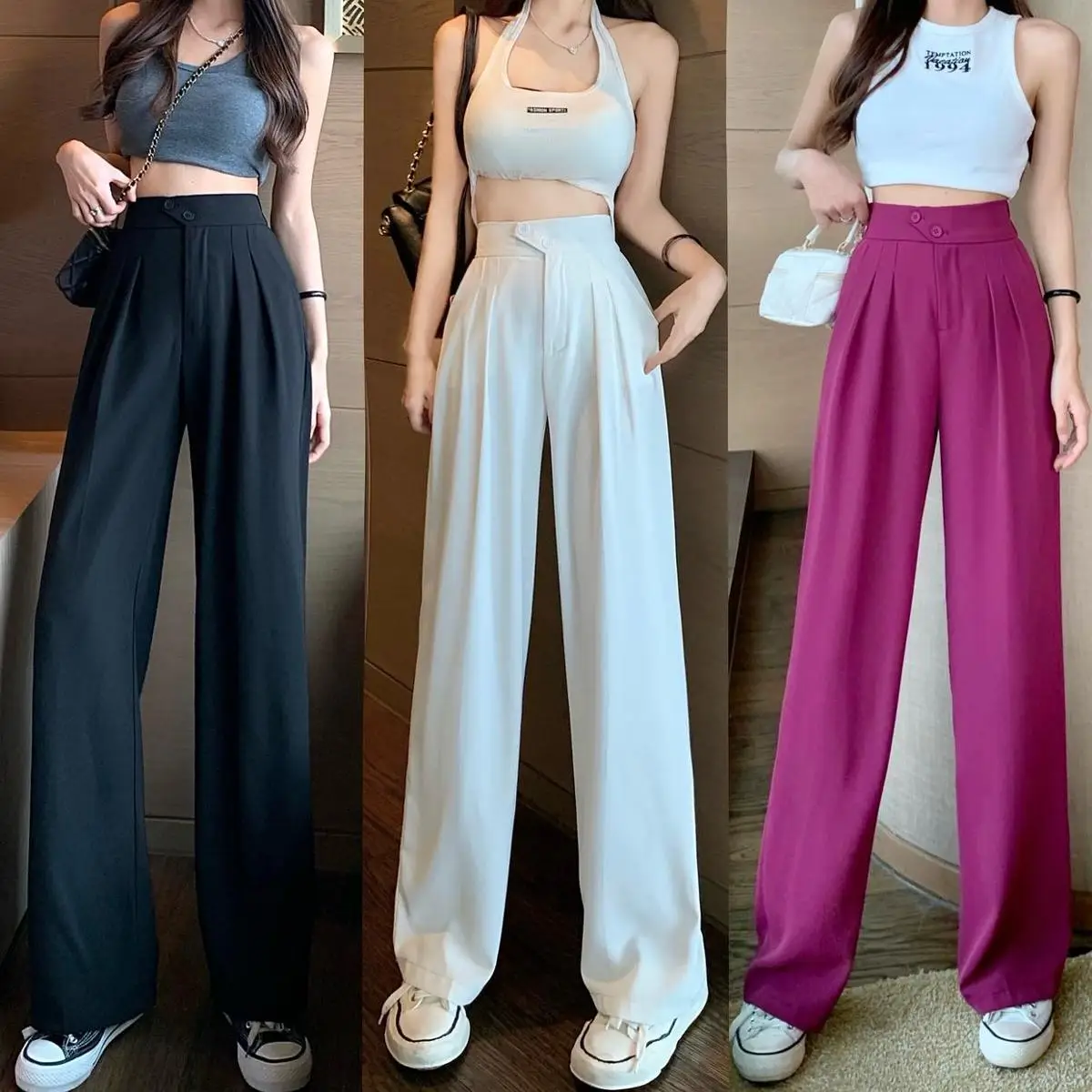 Women's High-Waisted Slimming Trousers 2026 Spring — feature 5