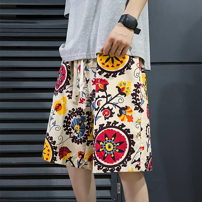 Men's Black Graphic Shorts Ice Silk Quick Dry - Image 6