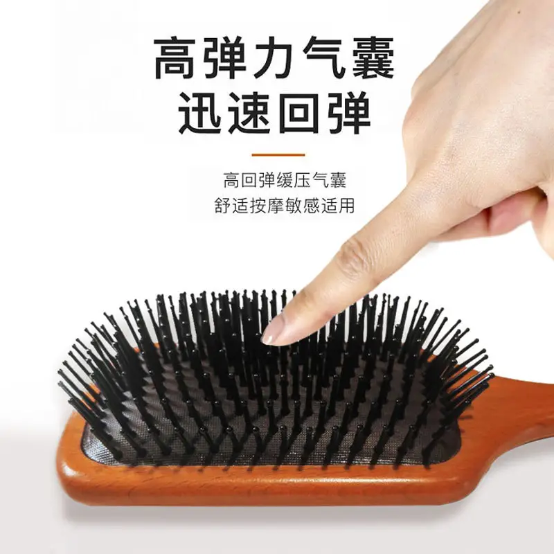 Wooden Hair Comb with High Pressure Air Bag for Smooth Hair - Image 11