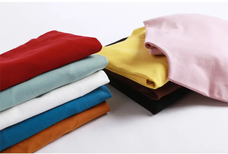 Women Brown Turtleneck Long Sleeve T-Shirt Mid Collar — feature 7