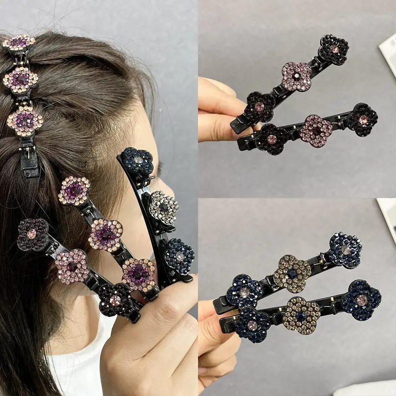 Korean Style Rhinestone Bow Hair Clip All Match - Image 4