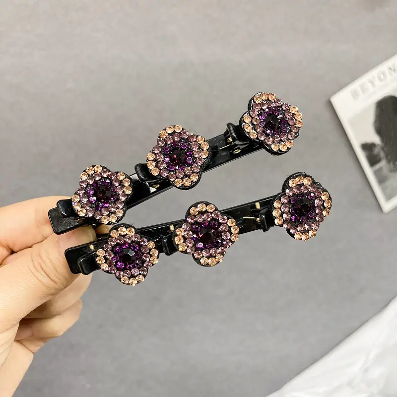 Korean Style Rhinestone Bow Hair Clip All Match - Image 7