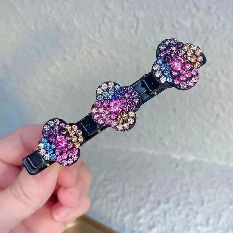 Korean Style Rhinestone Bow Hair Clip All Match - Image 3