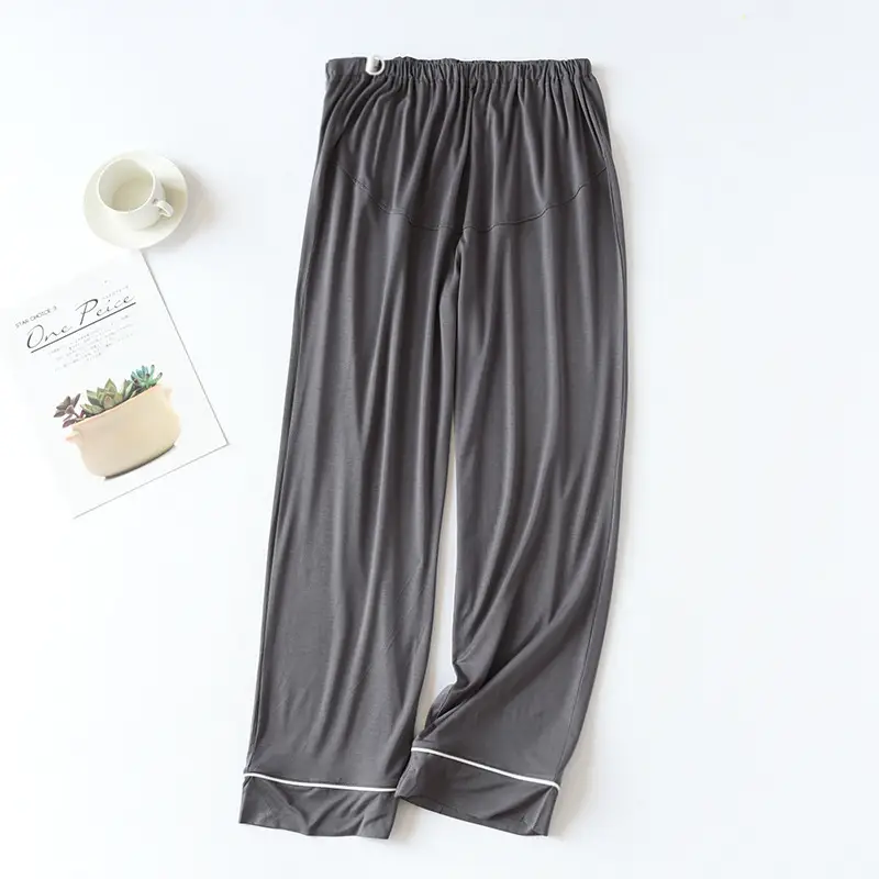 Green Modal Maternity Pants Large Adjustable Spring Autumn - Image 9