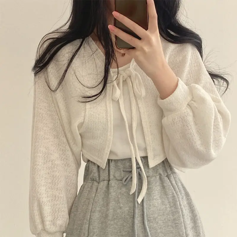 South Korea Summer Lace-Up Lantern Coat Sun Protection Shirt