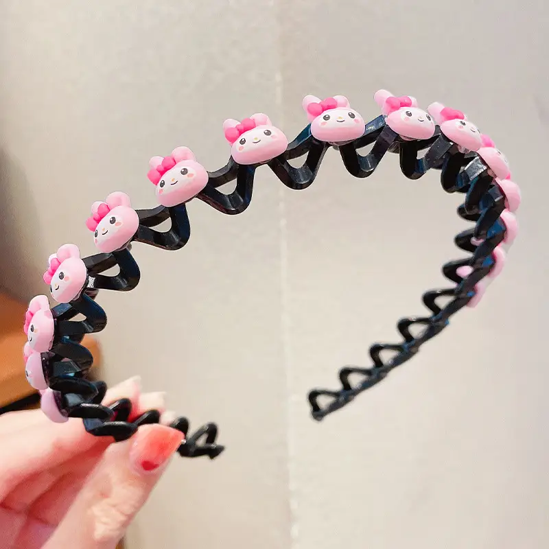 Cute Cartoon Hairpin Headband for Girls Non-Slip Braided Hair Accessories - Image 2