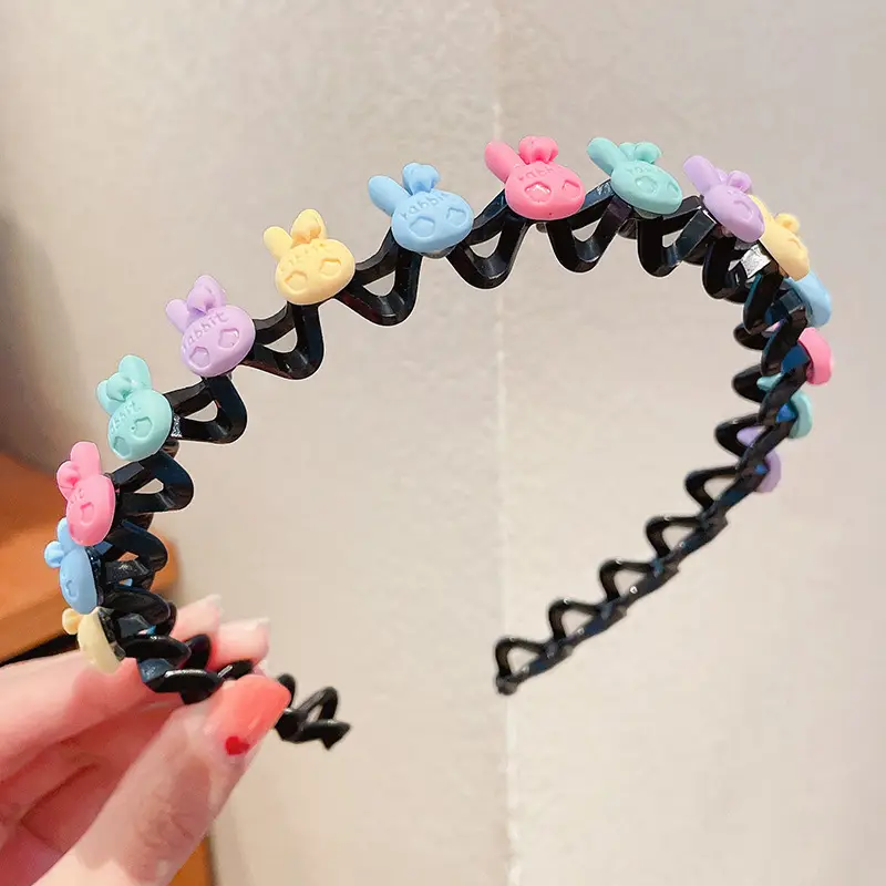 Cute Cartoon Hairpin Headband for Girls Non-Slip Braided Hair Accessories - Image 4