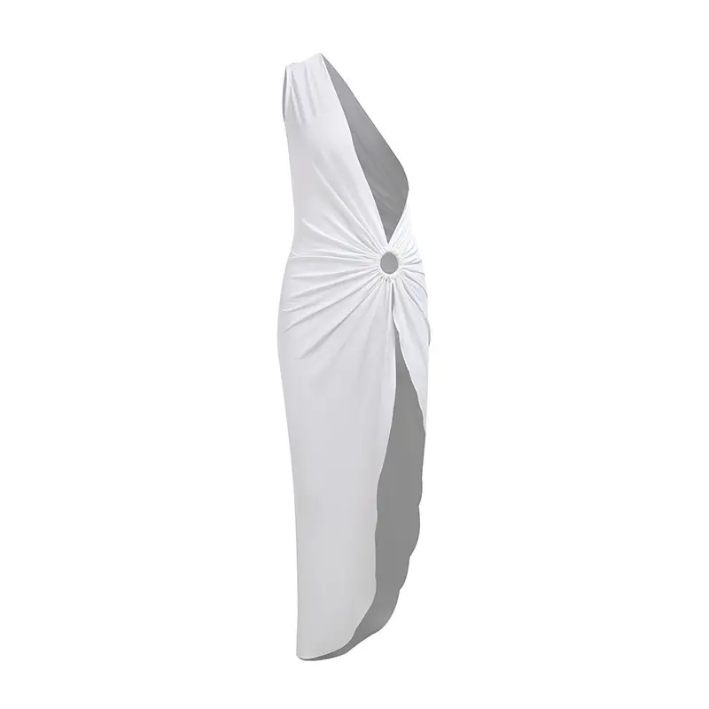 White Long Sleeve Dress for Women European Style - Image 6