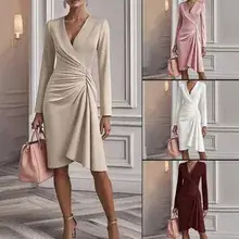 2025 Long Sleeve Collar Suit Women Grey — feature 9