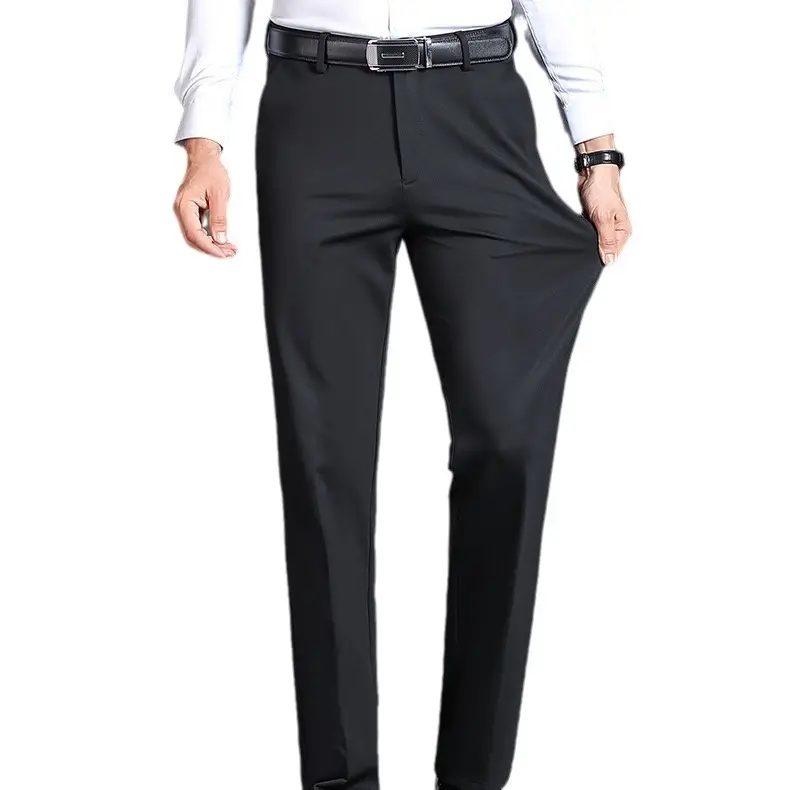 Men's Black Stretch Waistcoat Pants Winter Thick Medium - Image 12