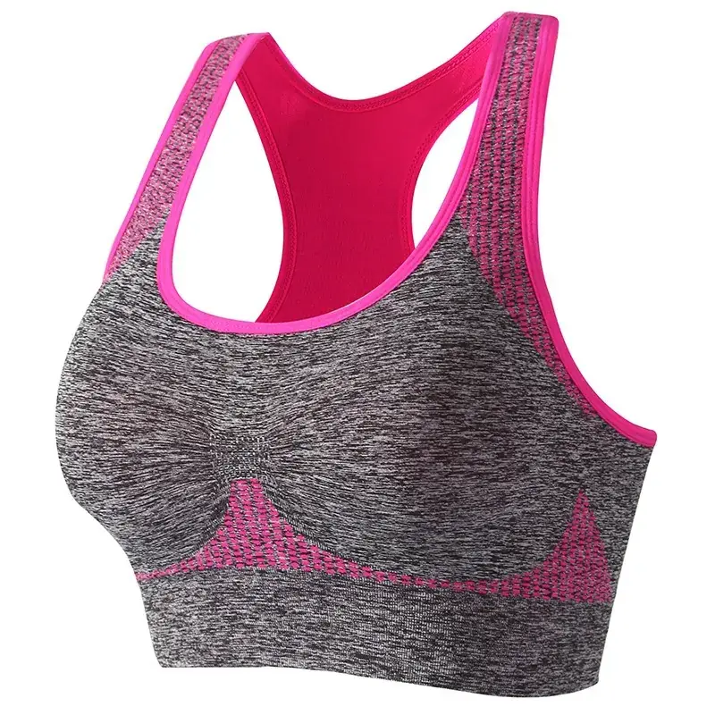 Women's Grey Blue Yoga Vests Large No Steel Ring Gathering - Image 5