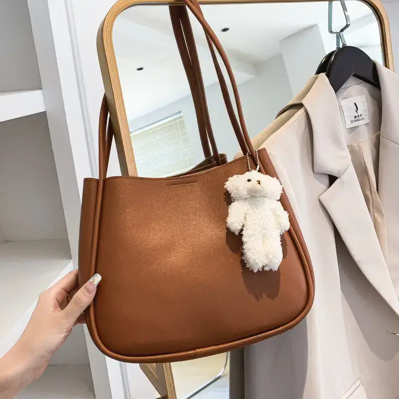 Green Textured Shoulder Bag for Women 2022 - Image 8