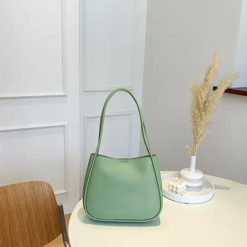 Green Textured Shoulder Bag for Women 2022 - Image 3