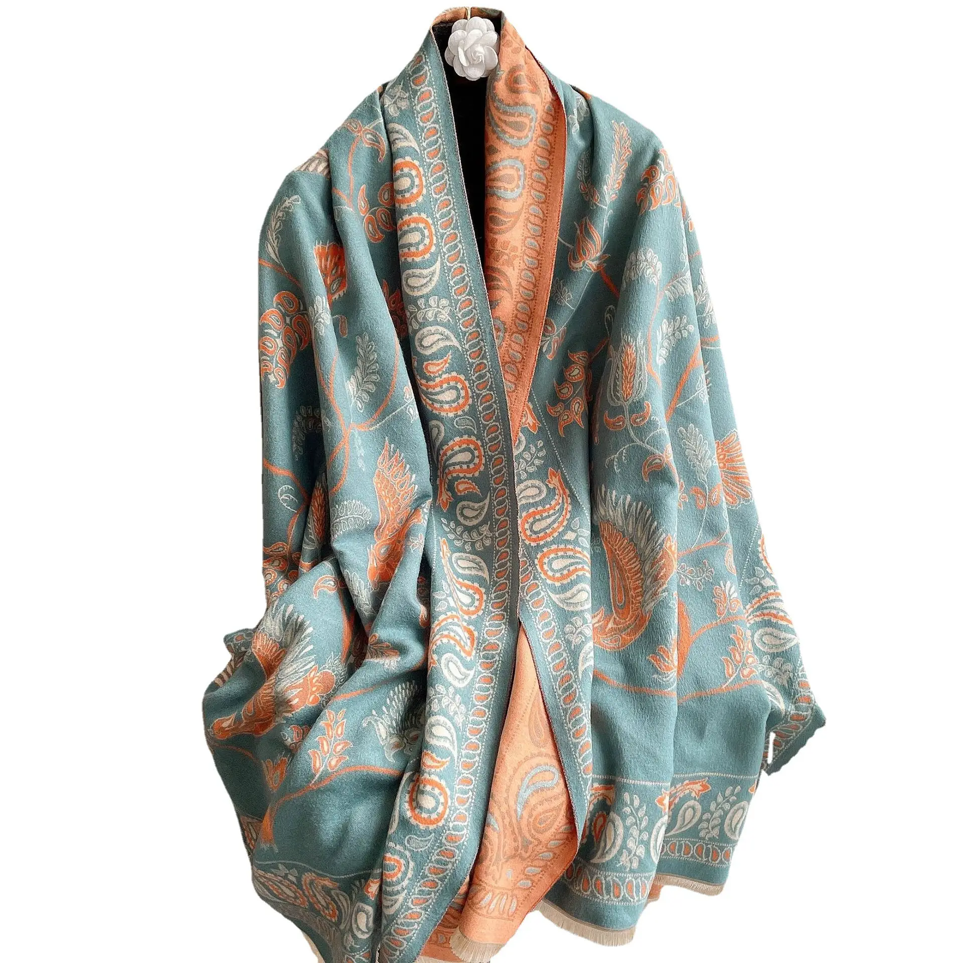 Imitation Cashmere Scarf Warm All Match Jacquard 2022 - Image 9