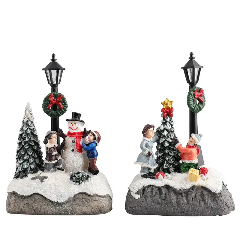 Christmas Miniature Landscape Decor Resin Set - Image 7