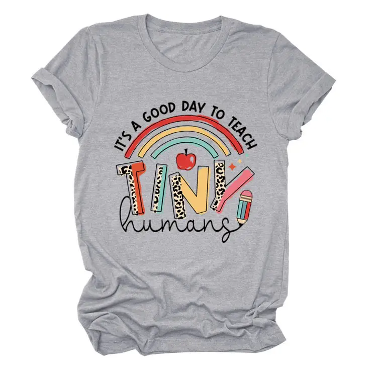 Women IT'S A GOOD DAY TO TEACH T-Shirt Dark Gray - Image 5