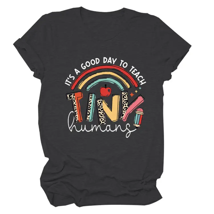 Women IT'S A GOOD DAY TO TEACH T-Shirt Dark Gray - Image 21