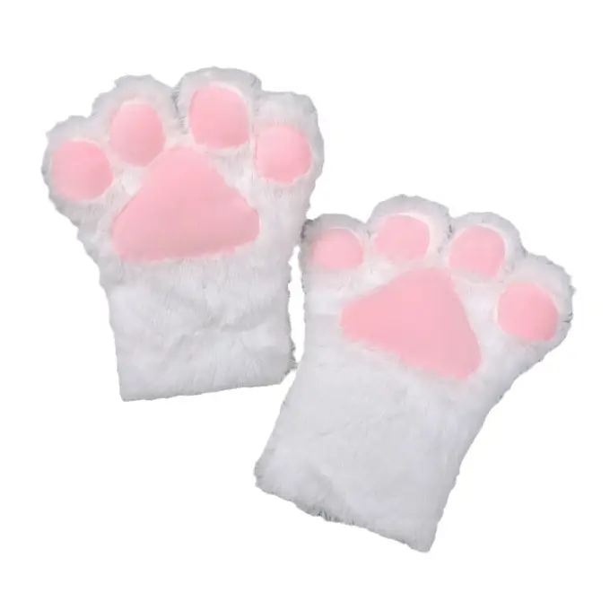 Stuffed Cat Paw Gloves for Kids Cosplay Play - Image 4