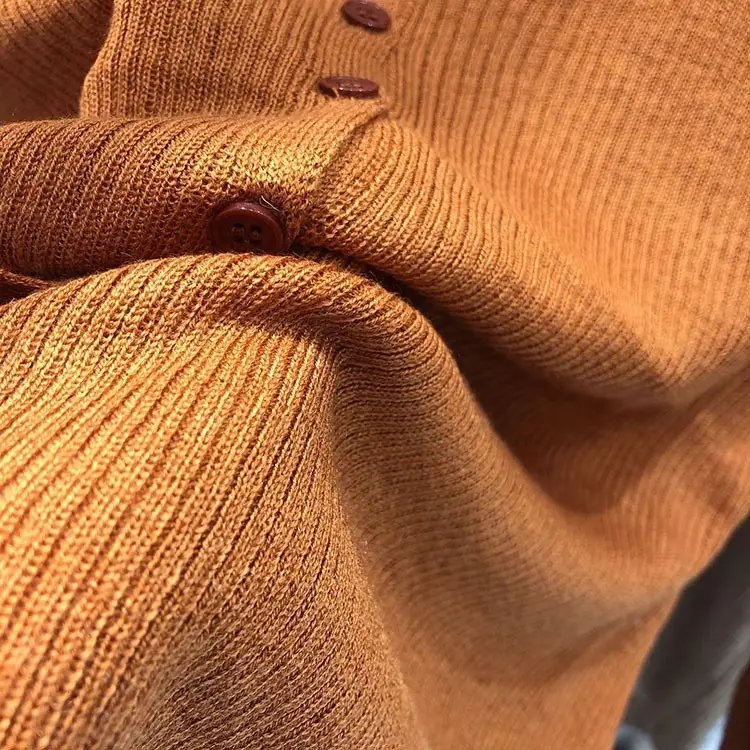 V-Neck Long Sleeve Knit Cardigan Women Spring — feature 33