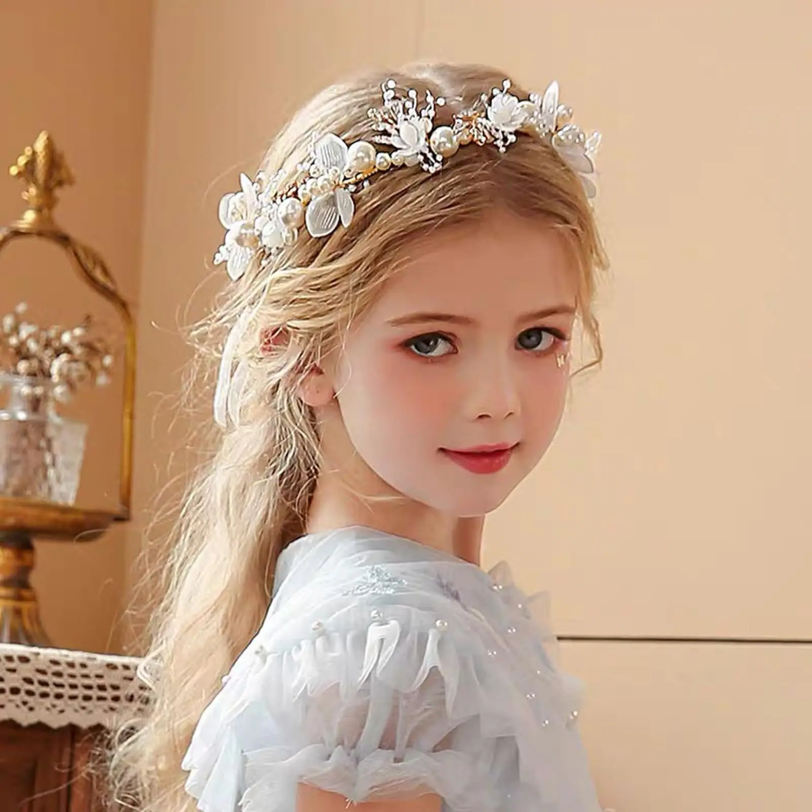 Pearl Flower Ball Bracelet for Wedding & Kids