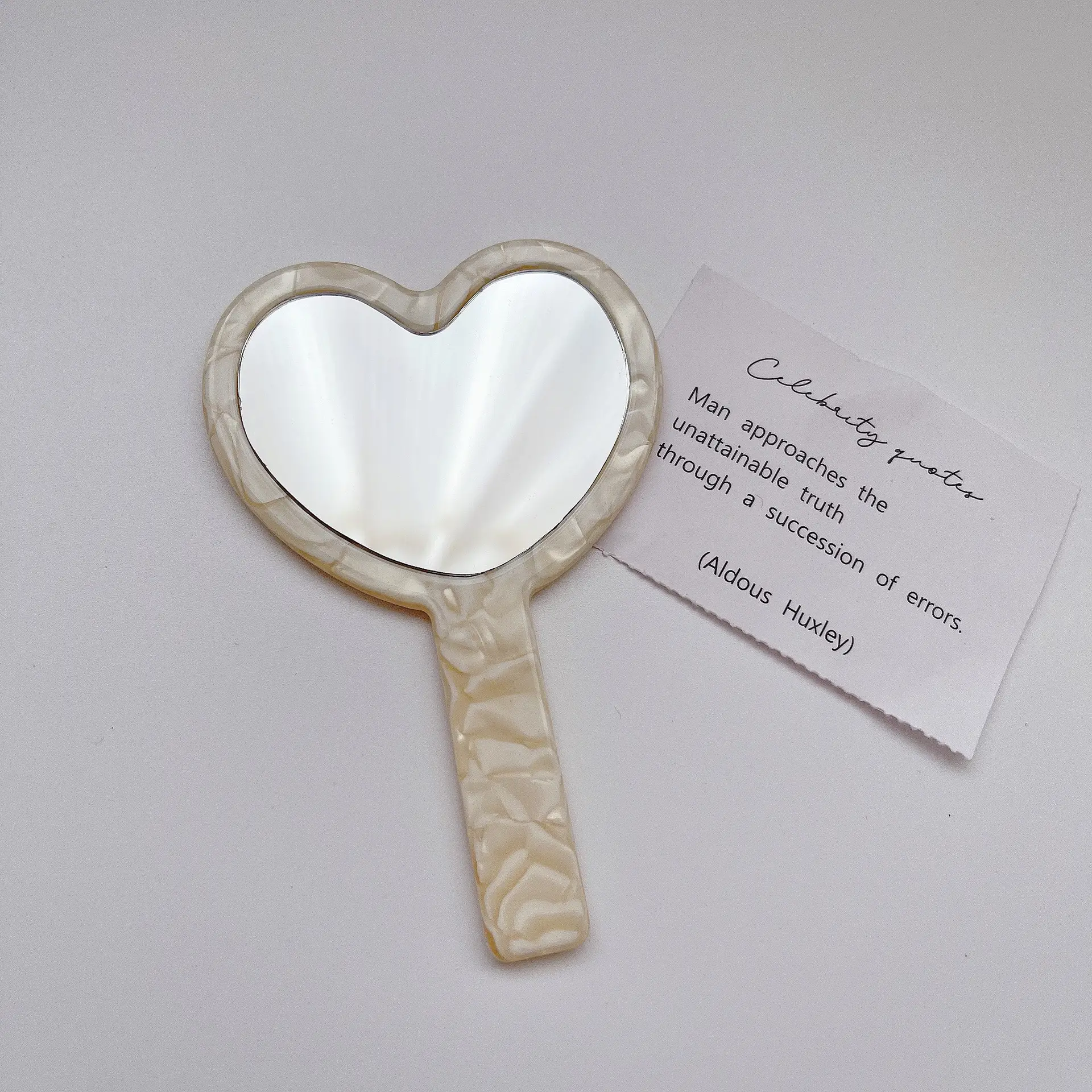 Korean Vintage Heart Mirror Makeup Mirror for Women - Image 2