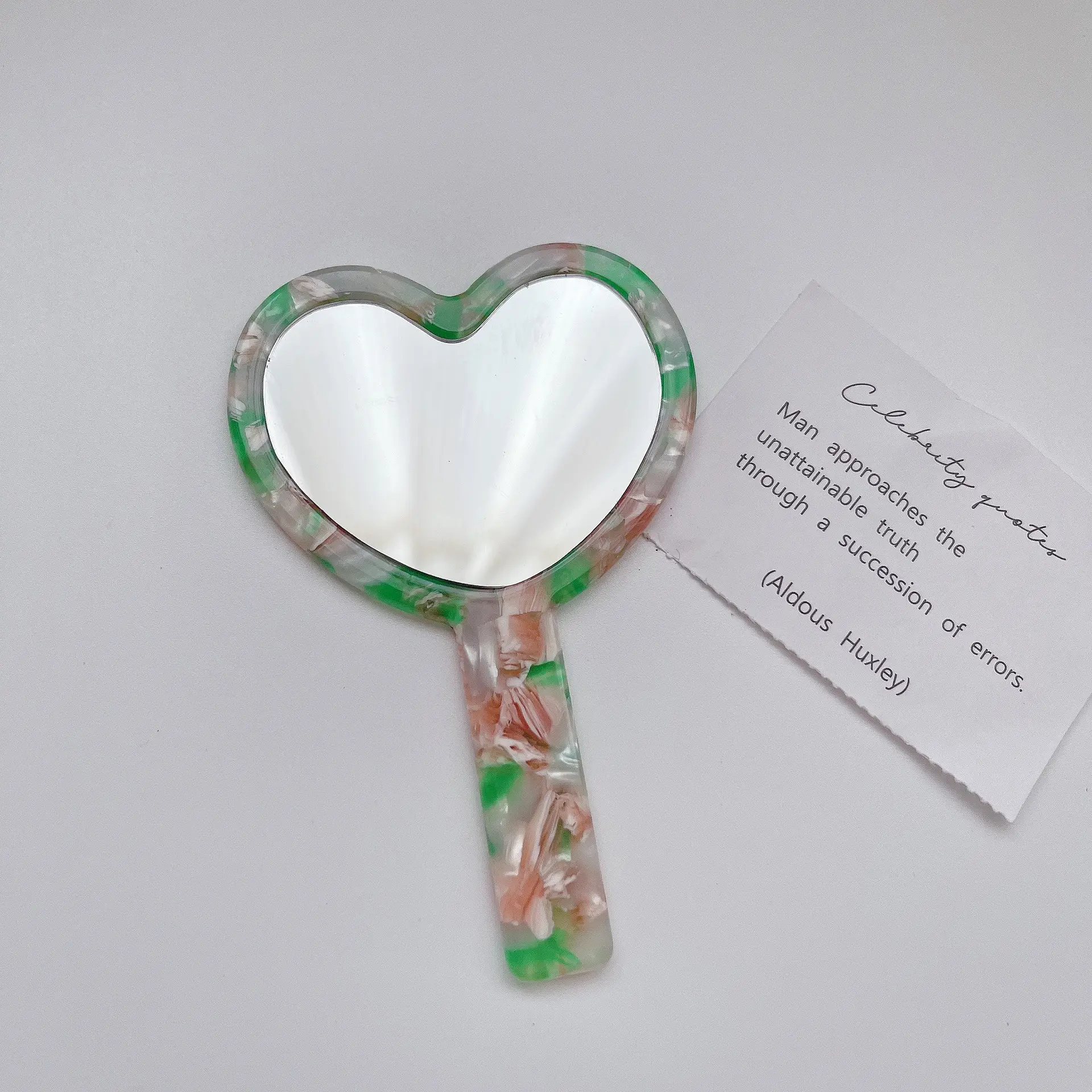 Korean Vintage Heart Mirror Makeup Mirror for Women - Image 4