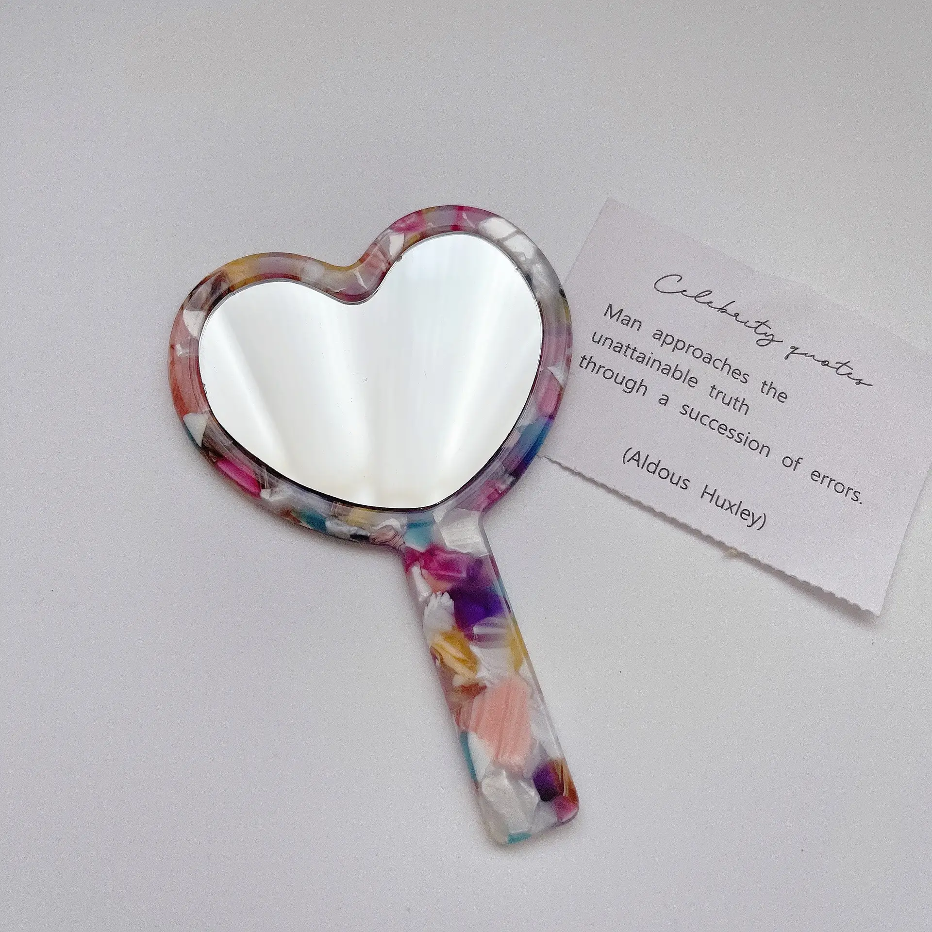 Korean Vintage Heart Mirror Makeup Mirror for Women - Image 5