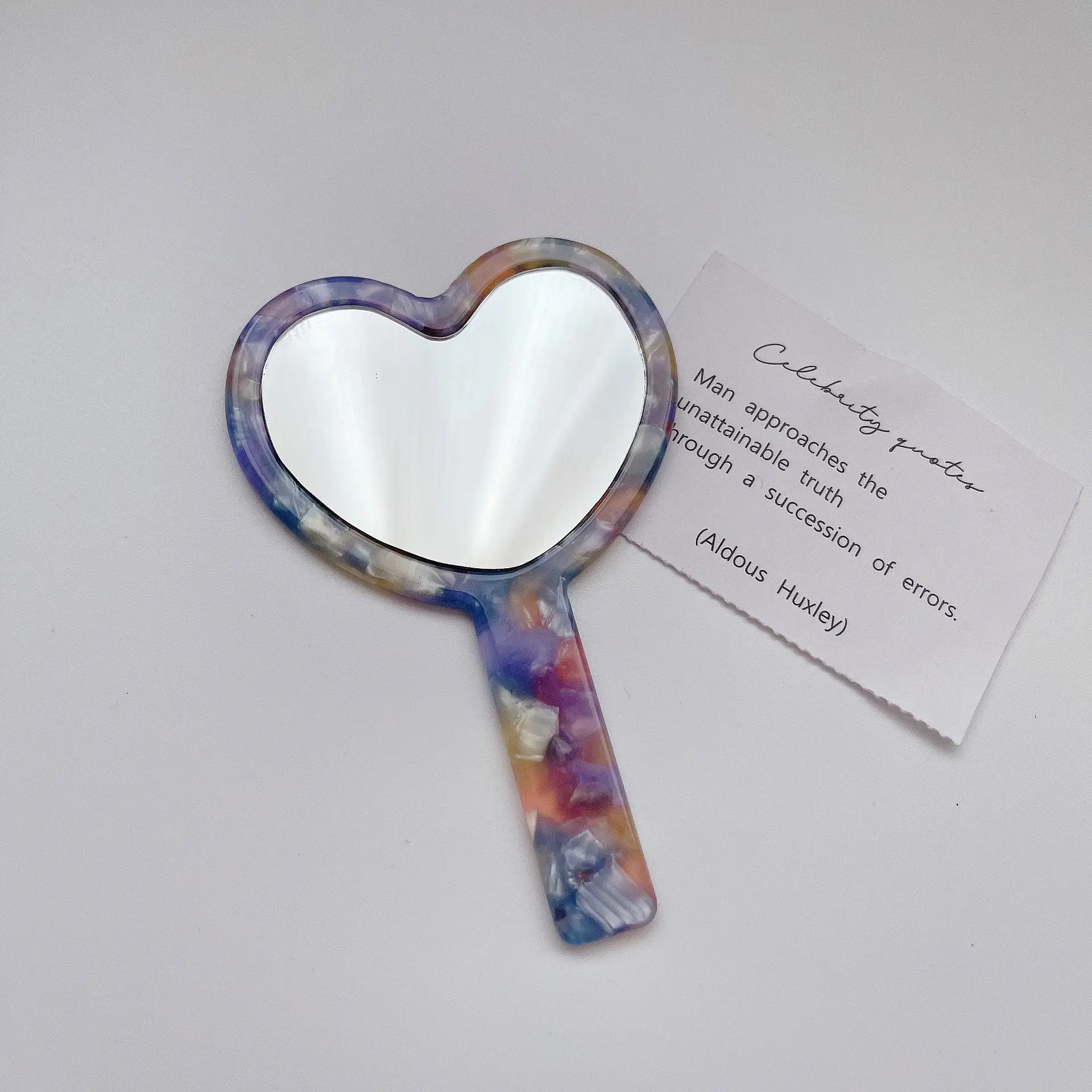 Korean Vintage Heart Mirror Makeup Mirror for Women - Image 7