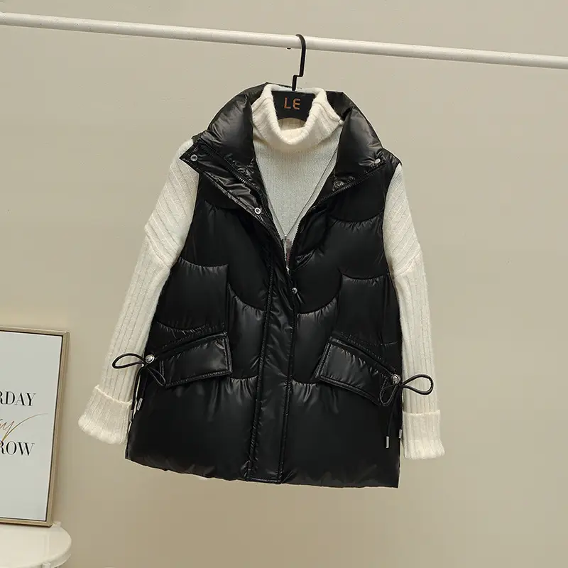 Women's White Waistcoat Vest Fall Winter 2022 - Image 7