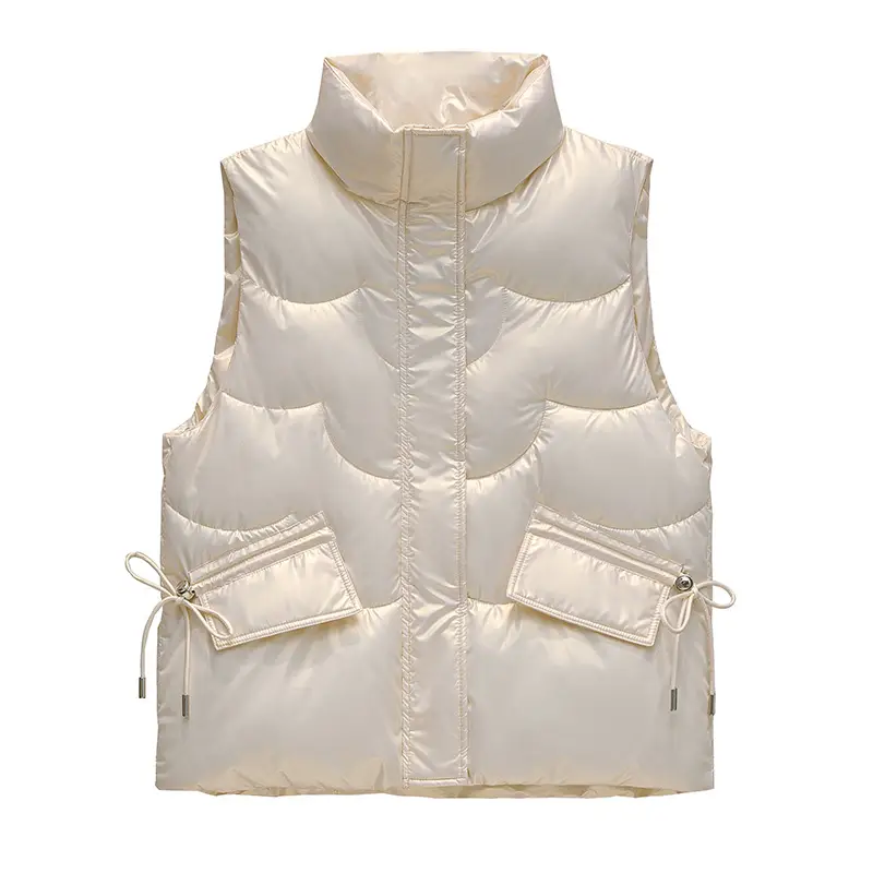 Women's White Waistcoat Vest Fall Winter 2022 - Image 9